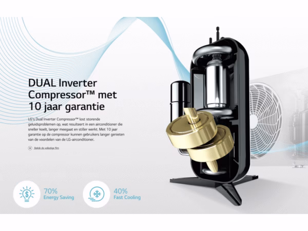 LG W09TE (Nieuw model) SERIE 2.5 kW/9000Btu R32 COOL&HEAT - Afbeelding 4